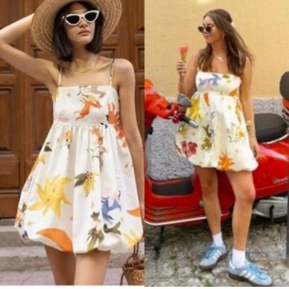 Altuzarra Floral Print Balloon Mini Dress size 34